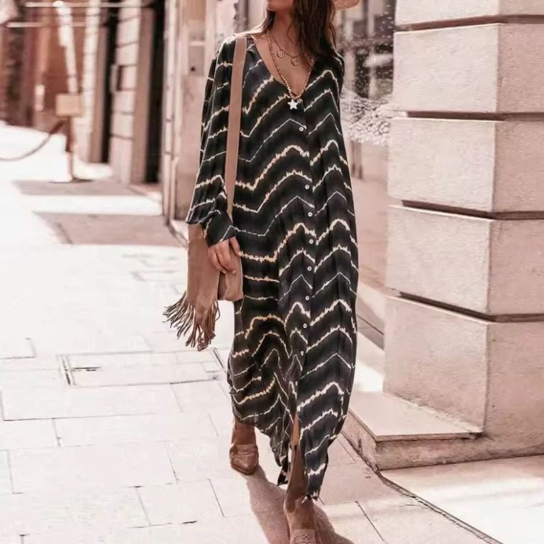 Manar | Long-Sleeve Boho Dress