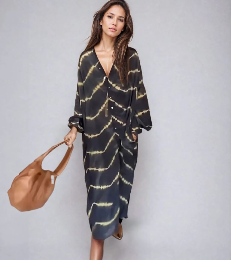 Manar | Long-Sleeve Boho Dress