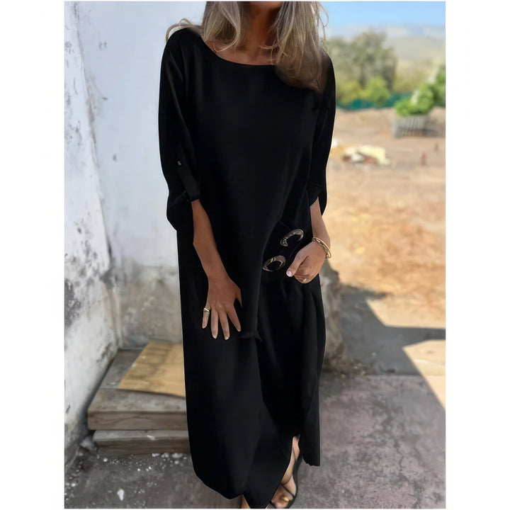 2-Piece Set: Asymmetrical Dress & Loose Pants for Women
